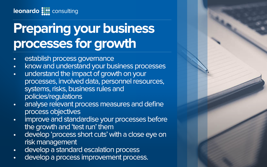 Preparing your business processes for growth