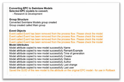 Output Report Script ARIS 